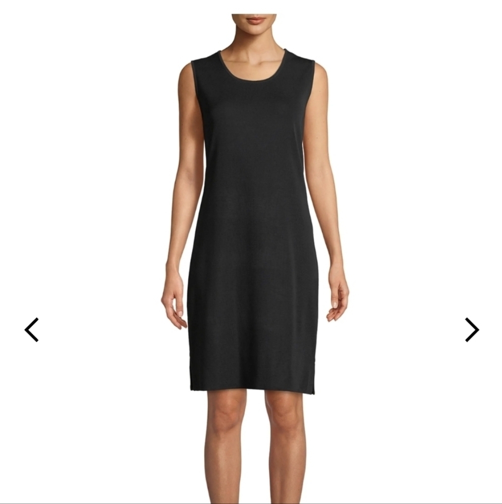 Misook Pull Over Sleeveless Tank Dress Knitted Large